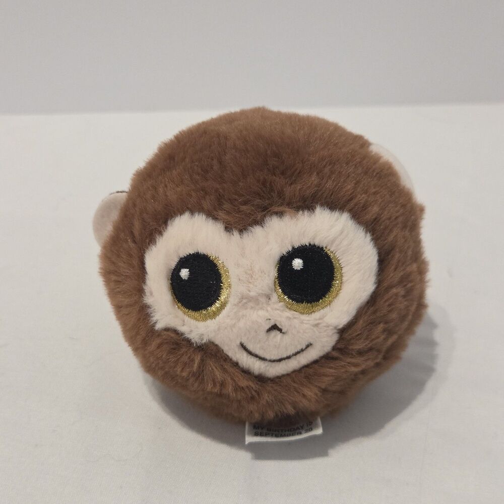 Ty Beanie Bouncers - BANANA the Monkey (3-4 Inch) Bouncy Ball Toy